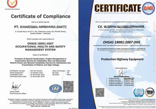ISO 18001 : Sistem Manajemen K3